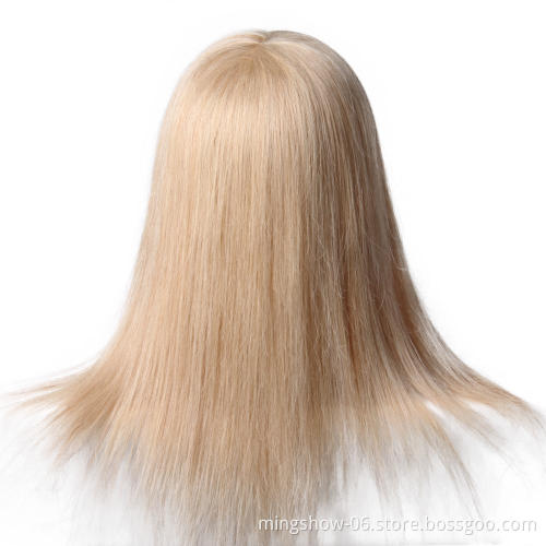 16" Blonde Hair Mannequin Head Professional Training Head Practise Hairstyle Nice Hairdressing Head Mannequin